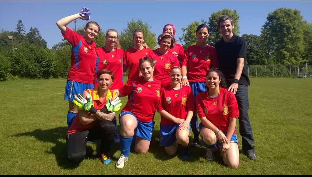 Integrations- Fußball- WM 2015 Team Spanien
